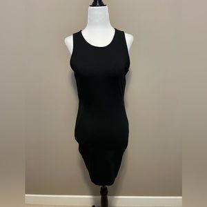 Twik Little Black Dress Size Small Gold Zipper Accent